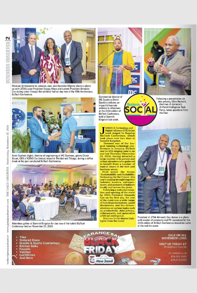 Did you catch us in the news? Enjoy this look at some beautiful moments at BizTech2024. 

#BizTech2024 #TechForTheFuture #JTDA