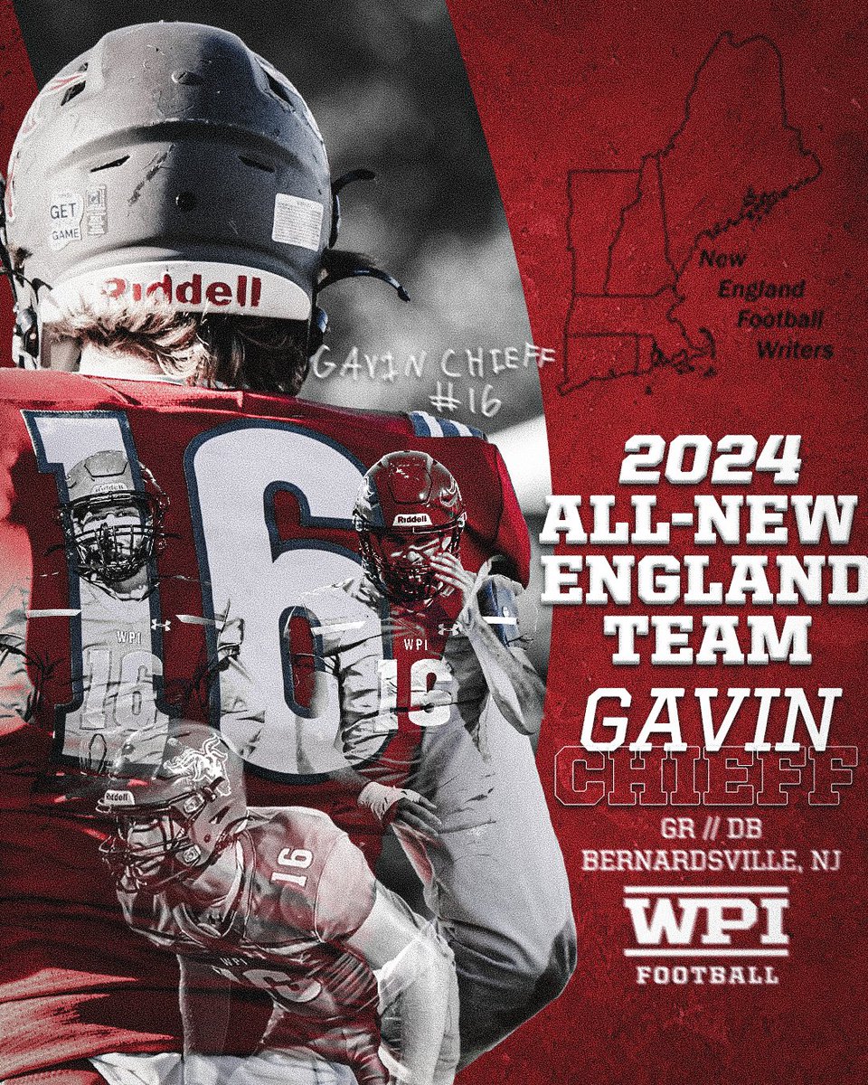 WPI Athletics (@wpiathletics) on Twitter photo Congratulations to <a href="/WPIFootball/">WPI Football</a>'s Gavin Chieff who earned a spot on the 2024 All-New England Division II/III Football Team!
Read for more ⤵️
📰-tinyurl.com/4nhxuwcu
🏈x🐐
#GoatNation #d3fb Congratulations to <a href="/WPIFootball/">WPI Football</a>'s Gavin Chieff who earned a spot on the 2024 All-New England Division II/III Football Team!
Read for more ⤵️
📰-tinyurl.com/4nhxuwcu
🏈x🐐
#GoatNation #d3fb