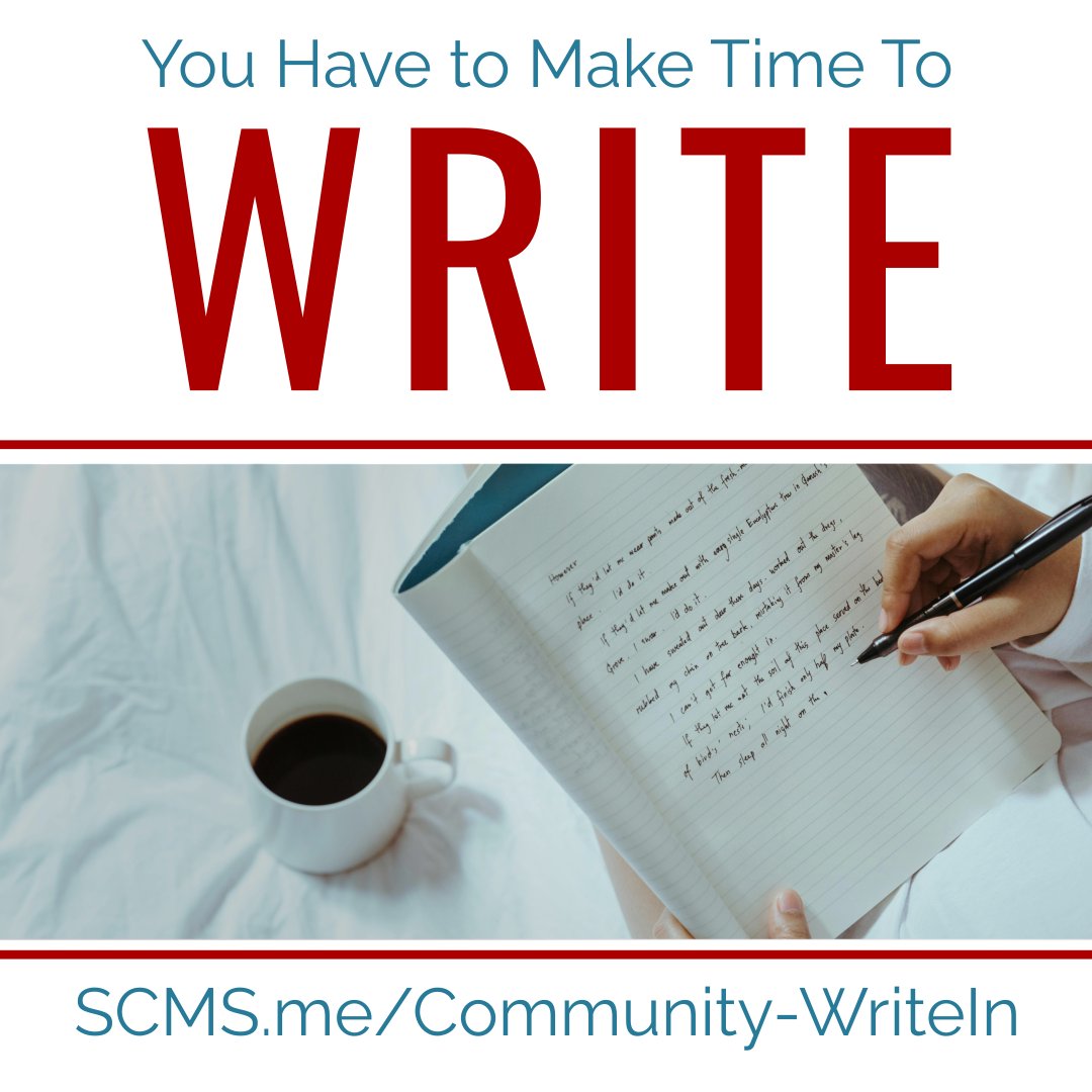 Hey, we run regular Community Write-Ins every Wednesday and Friday (that's today)?! These Write-Ins bridge the power of two incredible communities; Talented writers who need #Community and Community Builders who need direction.

Join us at scms.me/Community-Writ…