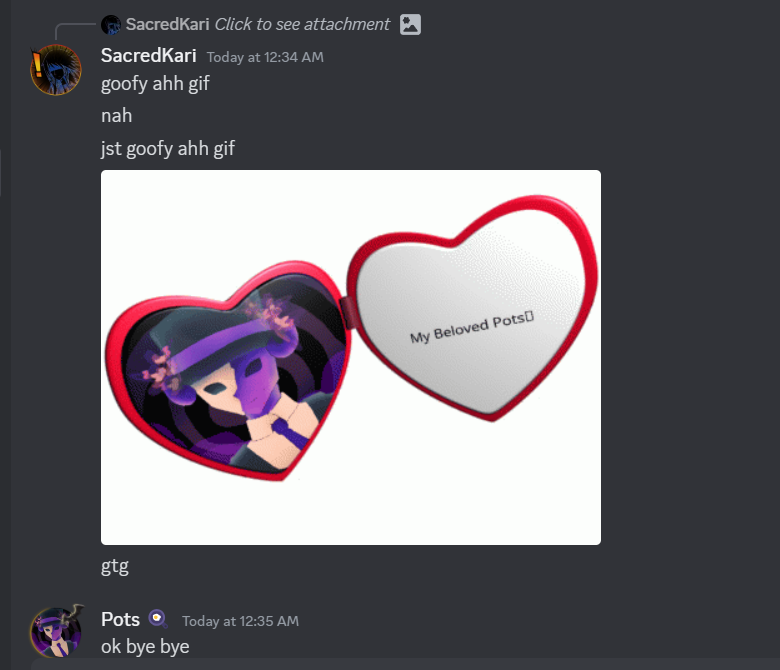 PotsIV's tweet photo. @SacredKari Sooo we just not gonna say anything about doing this before me right? https://t.co/hXtYTc8SWO