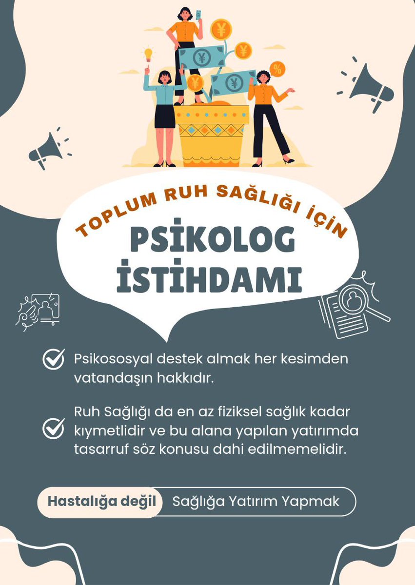 Psikolog Başına 100.000 Kişi!
Türkiye’de her psikoloğun 100.000’den fazla kişiye hizmet vermesi bekleniyor. Bu yükle nasıl sağlıklı bir toplum inşa edebiliriz? Psikolog atamaları için bütçe şart!
#PsikologlaraBütce