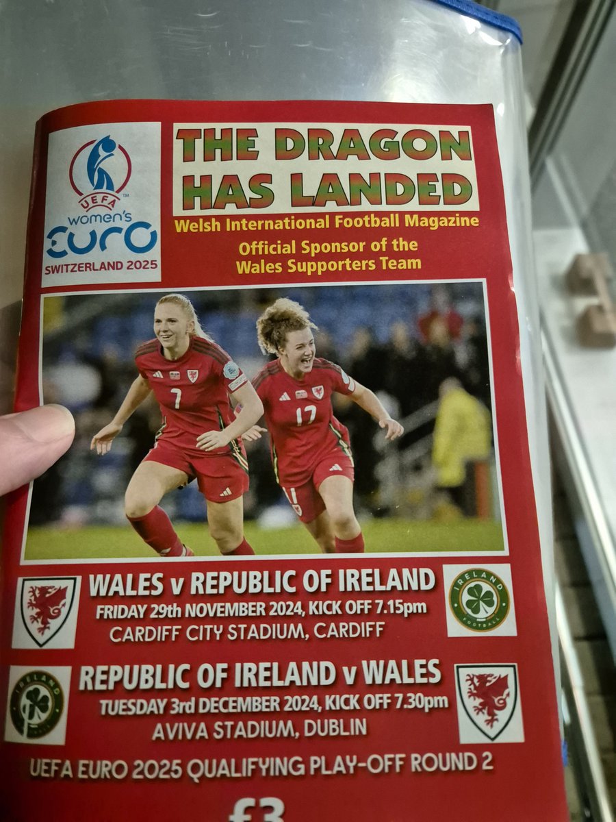 IrelandSLO's tweet photo. For those interested there is a fanzine style programme on sale from the Cardiff City stall costing £3. My understanding is that Cymru no longer print an official programme. #WALIRL #COYGIG https://t.co/4ftkUAaF74