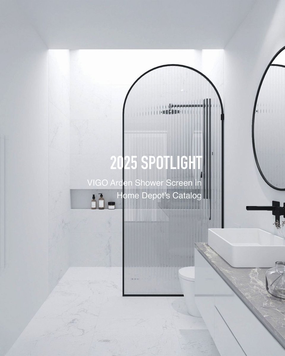 VigoIndustries's tweet photo. Exciting News! 🌟
We’re beyond thrilled to share that the VIGO Arden Frameless Shower Screen (VG6094MBFL3478) has been handpicked to feature in the Home Depot February 2025 Catalog! ✨
🗓️ Catalog Live: 02/10/2025 - 03/23/2025 

#vigoshowerdoor #homedepot #vigoindustries https://t.co/W4MFMSQzVF