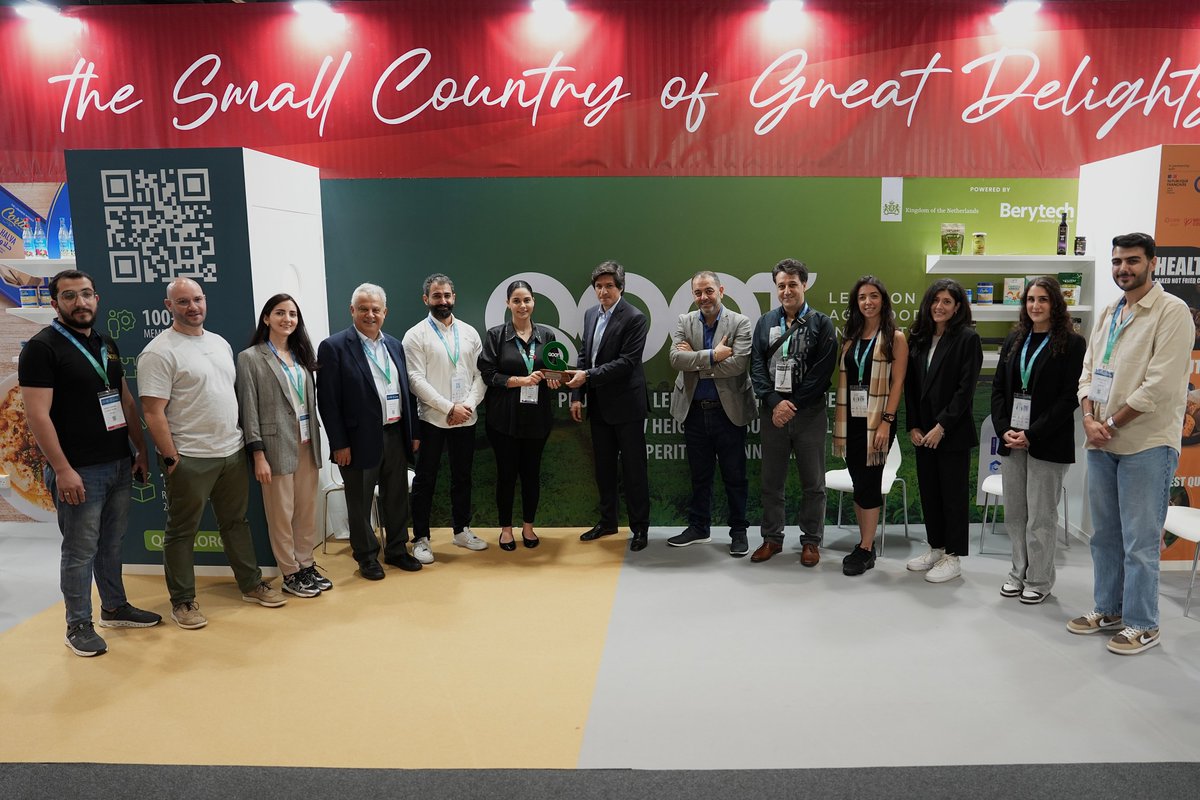 QOOTCluster's tweet photo. At ADIFE 2024, the Lebanese Pavilion organized by QOOT Cluster, celebrated ‘Lebanon: The Small Country of Great Delights’! Featuring 10 standout Agri-Food companies the pavilion highlighted Lebanon’s innovation and rich culinary heritage.
#ADIFE2024 #QOOTCluster #Berytech https://t.co/fhKLDsg8VH