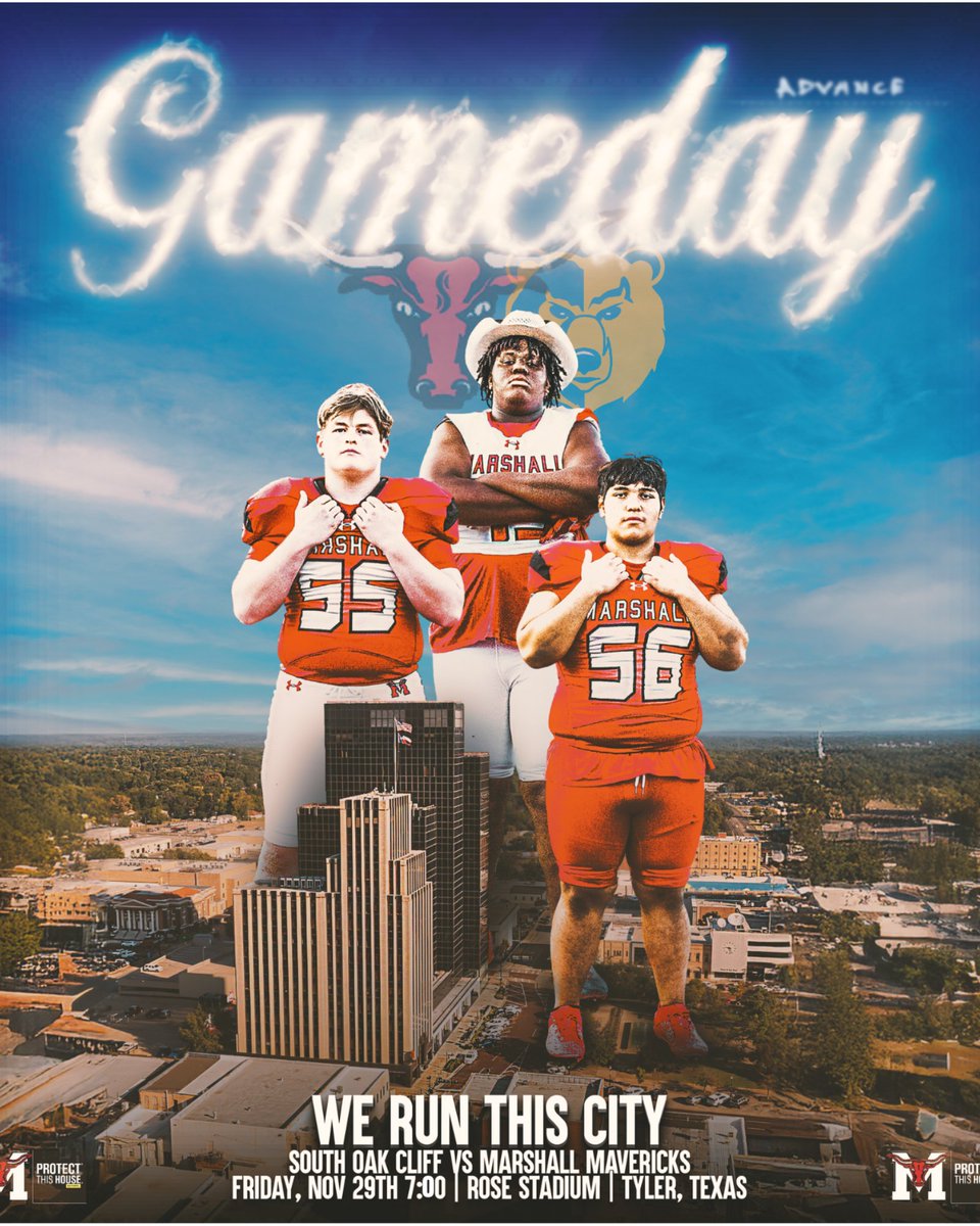 MarshallMavFB's tweet photo. Regional Semi-Finals
Friday, November 29th
Tyler Rose Stadium
7:00pm https://t.co/wv0tEObsXQ