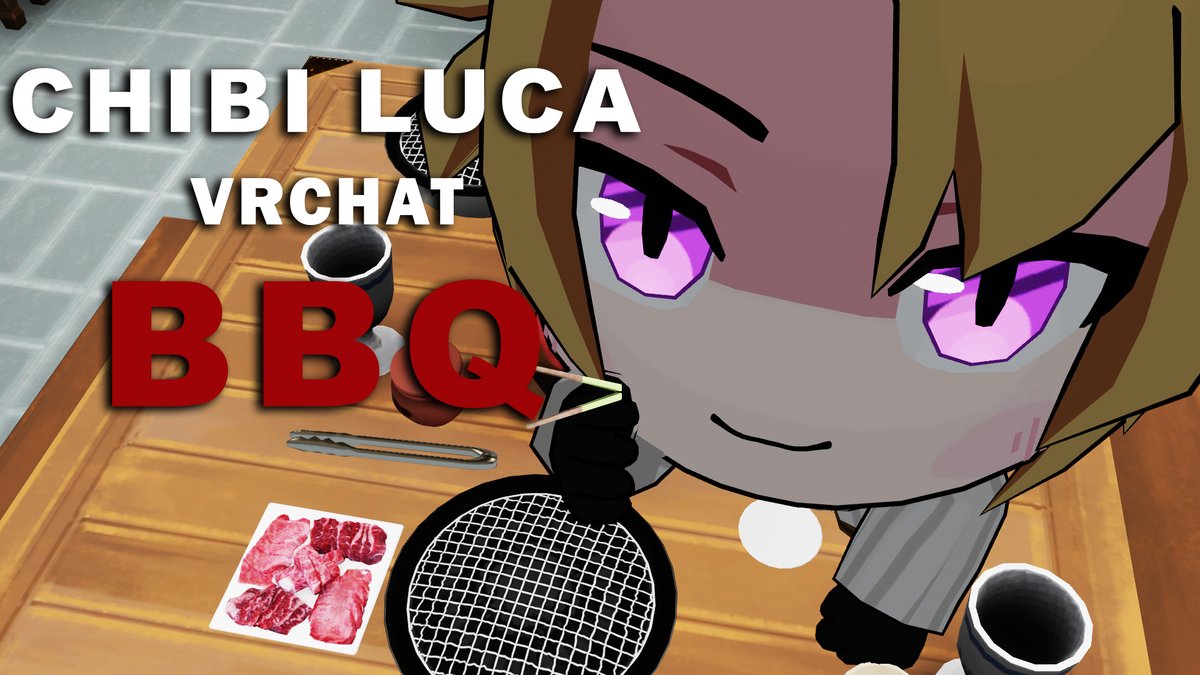 CHIBI LUCA HAS HOT POT &amp; BBQ w/ YOU 🍖🥩
COOKING MEAT IN VRCHAT 😃

1 PM JST / 4 AM GMT / 11 AM EST
youtube.com/live/VLoKCjf7K…