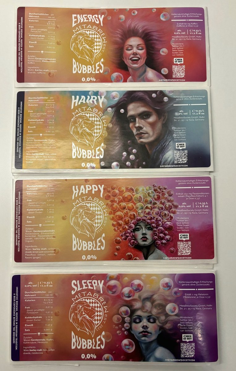 Violet Jones 🎨 (@violettapjones) on Twitter photo After two years of the BUBBLICIOUS brewing and artistic process, the project collaboration with <a href="/metabrewsociety/">MetaBrewSociety</a> is finally here. 🫧🤍
The mint of the BUBBLES DRINKS goes live on 1st December at 9 pm GMT
👉🏻 Thebubblescompany.com
Claiming of the drinks will be available from After two years of the BUBBLICIOUS brewing and artistic process, the project collaboration with <a href="/metabrewsociety/">MetaBrewSociety</a> is finally here. 🫧🤍
The mint of the BUBBLES DRINKS goes live on 1st December at 9 pm GMT
👉🏻 Thebubblescompany.com
Claiming of the drinks will be available from