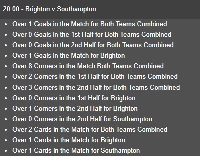 PlaythePercent's tweet photo. Big south coast derby in the Premier League this evening between Brighton and Southampton.

Brighton heavy favourites to win, our Pro Bet Builder stats and the bet I am taking are shared here!
#BHASOU #PremierLeague https://t.co/iYQqN9SSWt