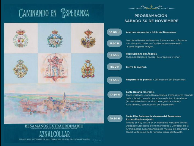 Besamanos Magno en Aznalcóllar por el II Congreso Internacional de Hermandades
