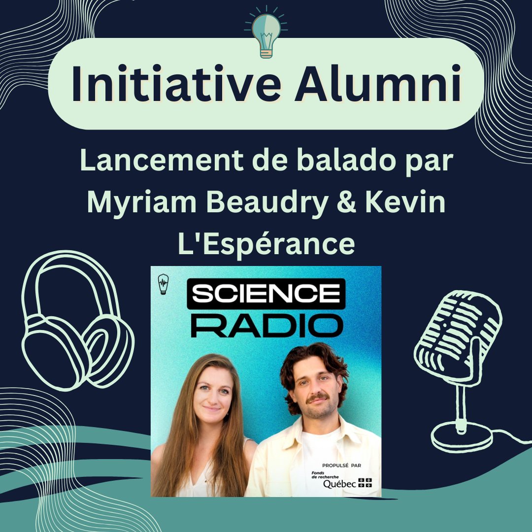 Branchez vos écouteurs pour le tout premier épisode de Science Radio ! 🎧

Myriam Beaudry (CSC-QC 2021) et son co-animateur Kevin L'Espérance discutent avec Dre Stephanie Coronado-Montoya (CSC-QC 2024) sur le thème du cannabis pour le 1er épisode. 💫
linktr.ee/scienceradioba…