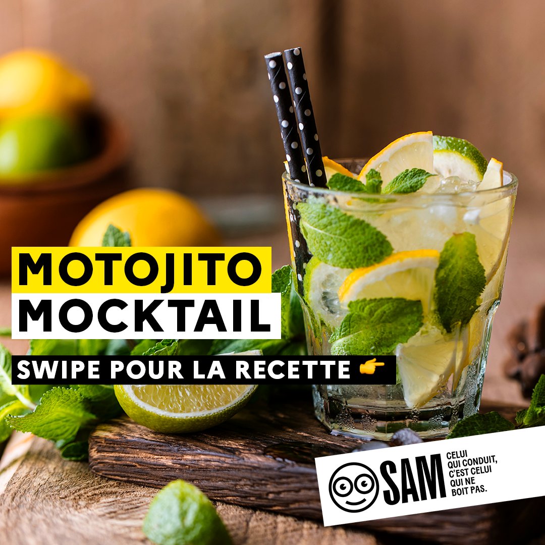 Samleconducteur's tweet photo. 🍸 Motojito, c'est le mocktail qu'il te faut pour kiffer la soirée en tant que #SamEngagé et ramener tes potes en sécurité.
#Celuiquiconduitcestceluiquineboitpas https://t.co/wXFQke27Yx