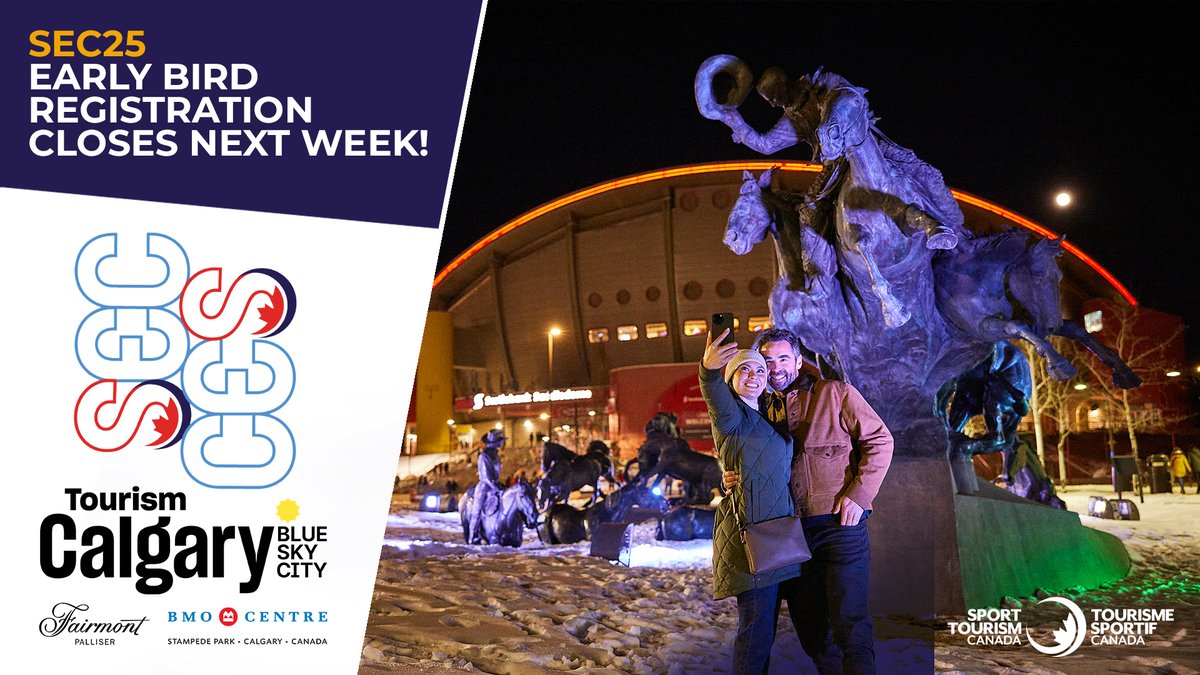 SEC25 Early Bird Registration Closes Next Week!

Don't Miss Out! Take advantage of exclusive early bird rates before they expire!

Register here: sport-events-congress-2025.b2match.io 

Member Rate – Early Bird – $1,175 plus tax
Member Rate - Regular  – $1,300 plus tax