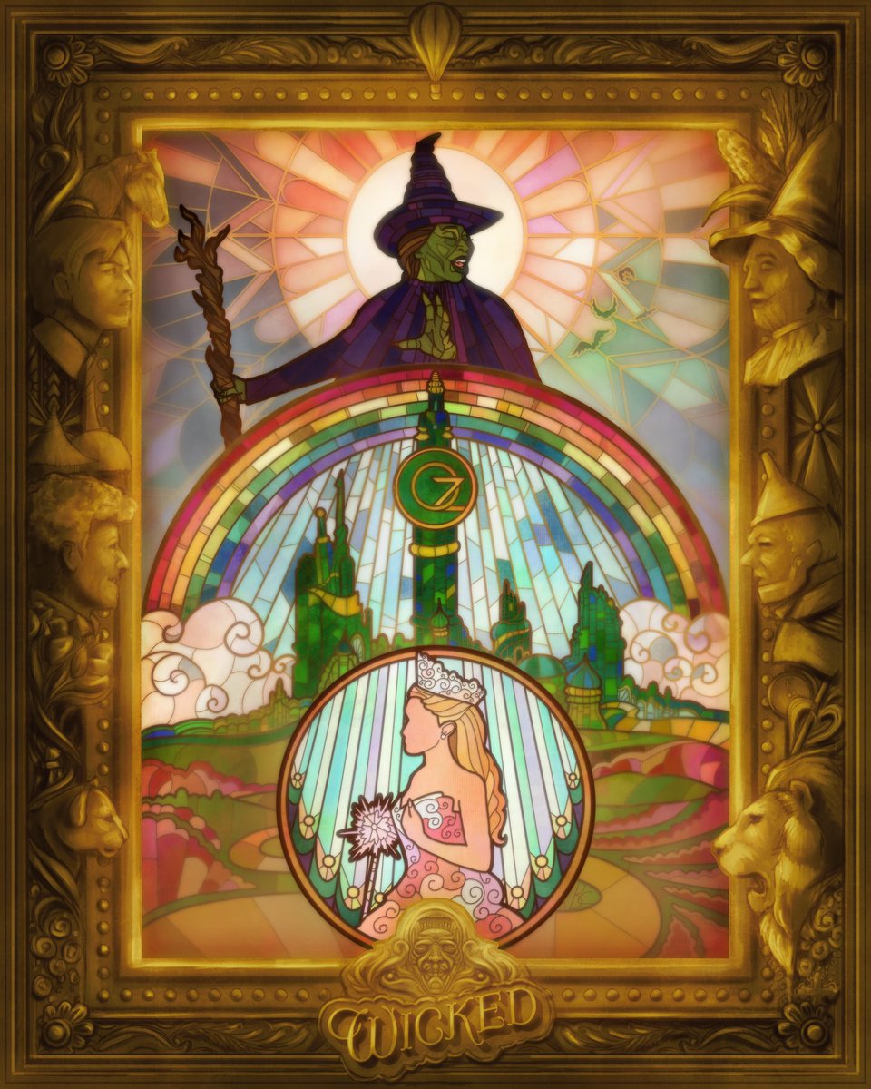 My <a href="/BraedenArt/">Braeden C</a> made this amazing art for me! Soon to be hanging on my wall! I am obsessed with the detail!! <a href="/wickedmovie/">Wicked: For Good</a>