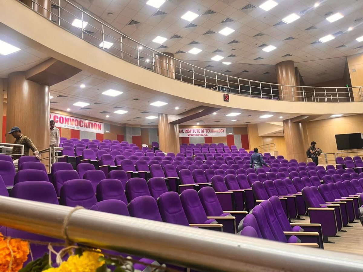 warangal_nit's tweet photo. NIT Warangal is all set to host its 22nd Convocation.
#convocation #nitw #nitwarangal #graduands #graduated #graduationday #graduation https://t.co/PeL34RKzpW