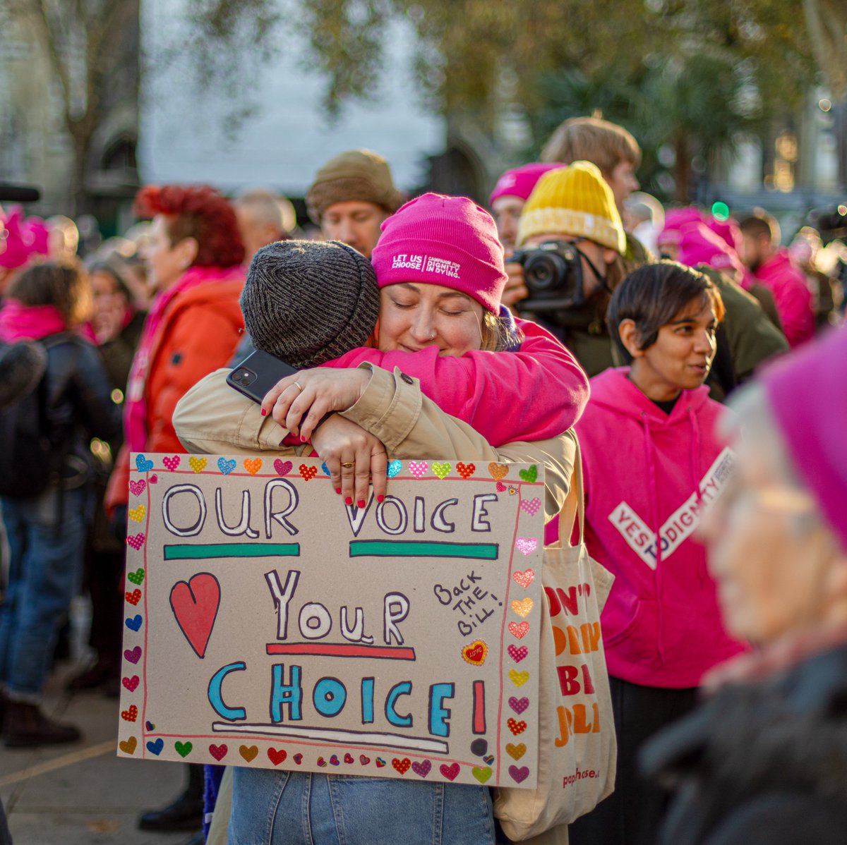 Today, MPs have voted for choice, safety and compassion. They have expressed the will of the British people and have made history.

Thank you to everyone who has campaigned with us for choice and control at the end of life. This could not have happened without you

#YesToDignity