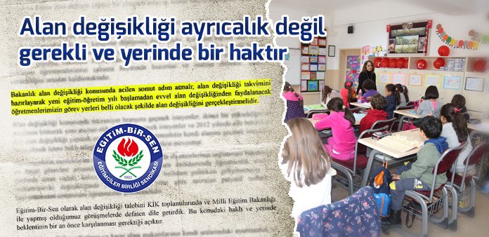AbdullahCati's tweet photo. Alan değişikliği ayrıcalık değil gerekli ve yerinde bir haktır

Herhangi bir kısıtlama olmadan, masrafsız ve öğretmenlere motivasyonu sağlayacak #AraliktaAlanDegisikligi talebine destek veriyoruz.

@tcmeb @Yusuf__Tekin https://t.co/3iRnlcCkoi