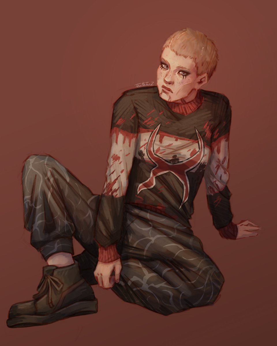 teethjarz's tweet image. chilly time 🥶 
i still have to get on dbd to buy taurie cain... ive been lazy,, idk what cosmetics i wanna get for them i despise the ones where they have hair tho
#DeadbyDaylight #dbd #dbdfanart #tauriecain #tauriecainfanart @DeadbyDaylight