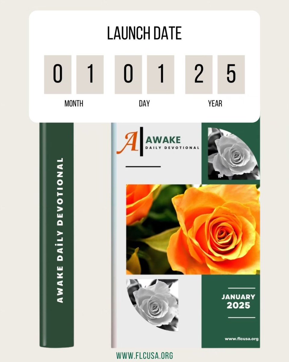 FLC_USA's tweet image. Daily devotionals are like spiritual vitamins - they nourish our souls and help us grow in faith

'Awake Daily Devotional' - your daily dose of spiritual guidance!

Stay tuned!

#awakedevotional #devotionalguide #christainbooks #dailyawakening #christainlibrary #devotionalfamily