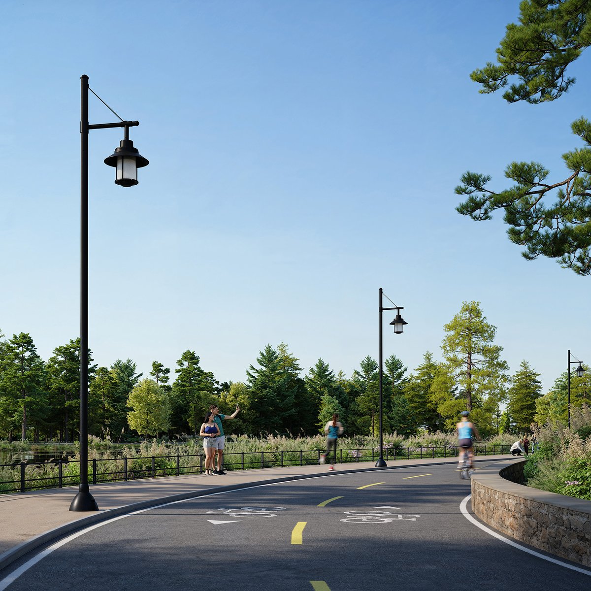 cyclonelighting's tweet image. Pathway chic – Elencia pendants lend an upscale note to bike and pedestrian pathways while bathing users in warm, functional light.

Explore Elencia:
cyclonelighting.com/assets/Luminai…

#streetlighting #pathwaylighting #urbanrenewal