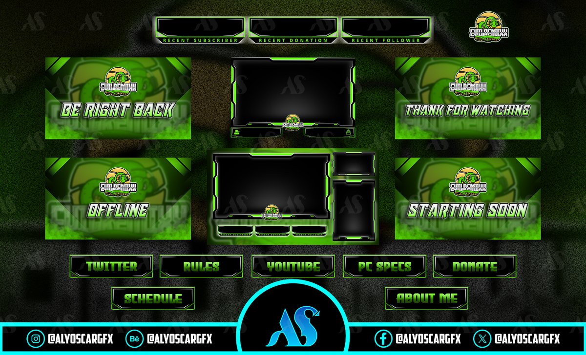 AlyoscarGFX's tweet image. Made an awesome #Twitch overlay package for my client!  Custom design to match their brand with everything from webcam overlays to starting screens and panels. 

Ready to level up your stream? Let&apos;s create something amazing together!

#TwitchOverlay #StreamerDesign…