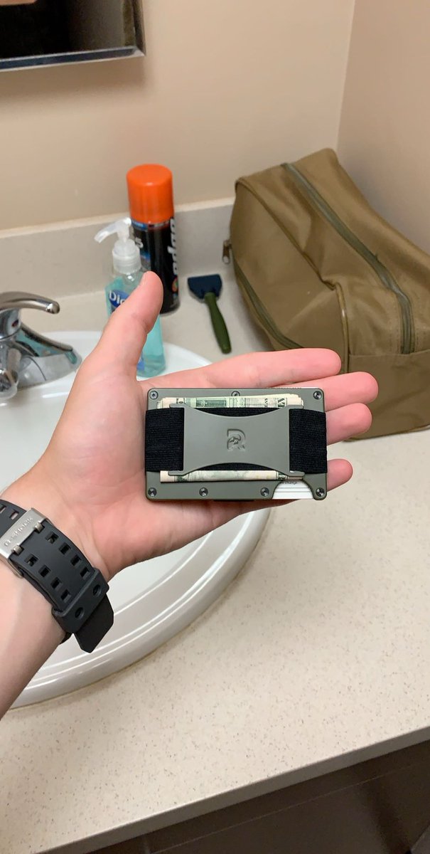 Jesway_FPS's tweet photo. This wallet has been with me for the past 6 years of my life, we’ve been to 12 different countries together, more states than I can count, it was even with me at my wedding. I think it’s time to put this one in a shadow box and start a new journey with another @ridgewallet https://t.co/77jf5HsGf5