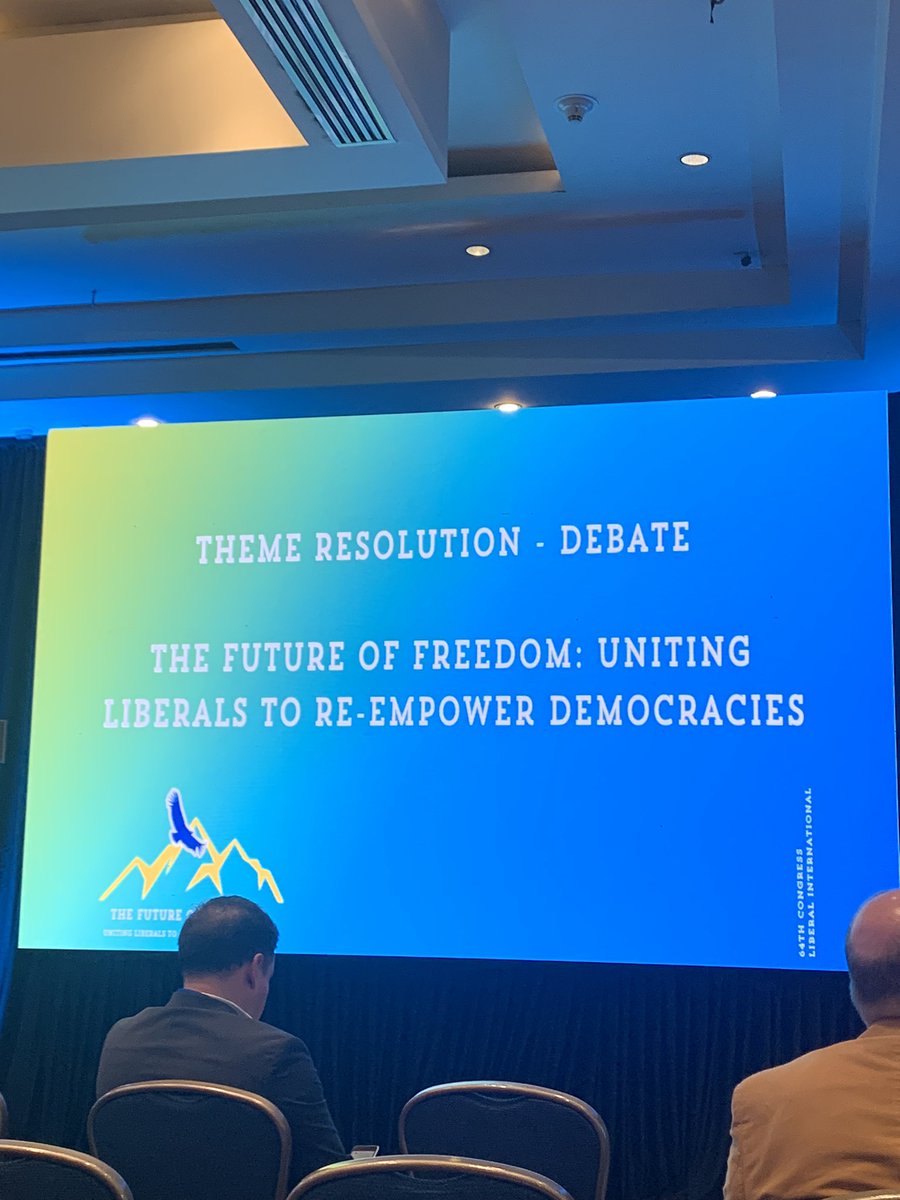 JudithPallares's tweet image. The attack on democracy by populists requires unity 🤝 under a common umbrella that provides consistent responses to strengthen it. 💪 Interesting debate at @liberalinternat 64th congress in Santiago de Chile🇨🇱.#FUTUREOFFREEDOM @Som_Accio