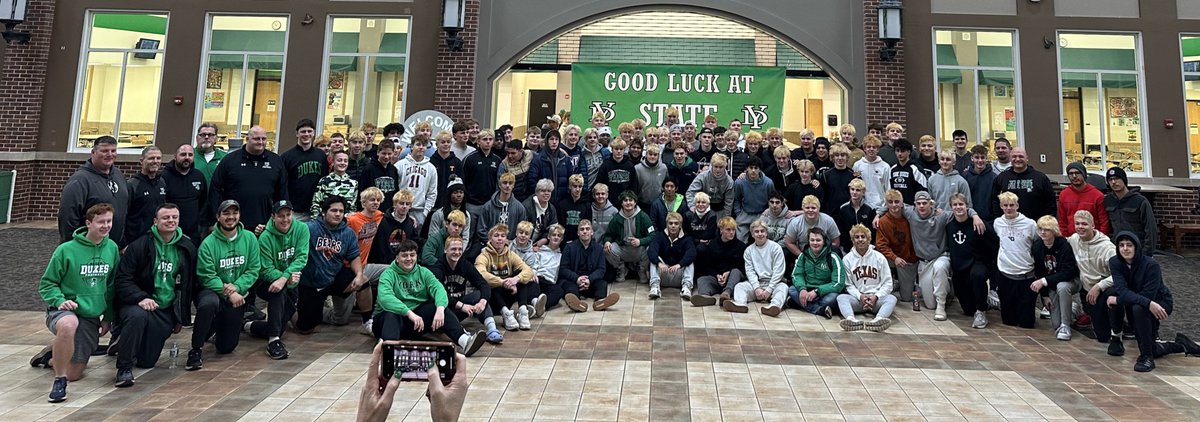 Football
State Send Off
So proud of these young men!  Good luck tomorrow in the 8A STATE CHAMPIONSHIP!  GO DUKES!!!