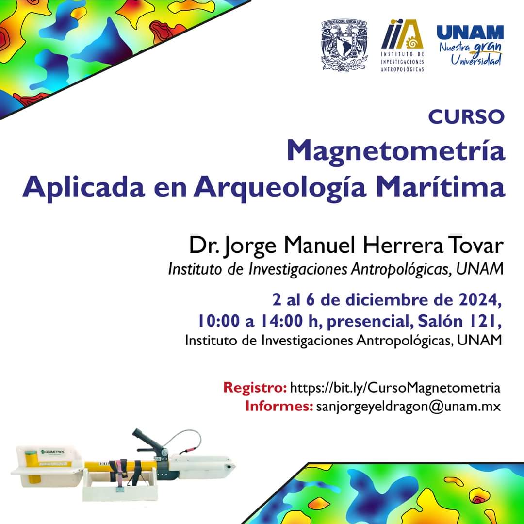 📢 ¡C𝘂𝗽𝗼 𝗹𝗶𝗺𝗶𝘁𝗮𝗱𝗼!
𝗖𝘂𝗿𝘀𝗼: 𝗠𝗮𝗴𝗻𝗲𝘁𝗼𝗺𝗲𝘁𝗿í𝗮 𝗔𝗽𝗹𝗶𝗰𝗮𝗱𝗮 𝗲𝗻 𝗔𝗿𝗾𝘂𝗲𝗼𝗹𝗼𝗴í𝗮 𝗠𝗮𝗿í𝘁𝗶𝗺𝗮
📅 2 al 6 de diciembre
⏰ 10:00 a 14:00 h
📍 Salón 121, IIA-UNAM
🔗 Regístrate ahora: bit.ly/CursoMagnetome…
📩 Info: sanjorgeyeldragon@unam.mx