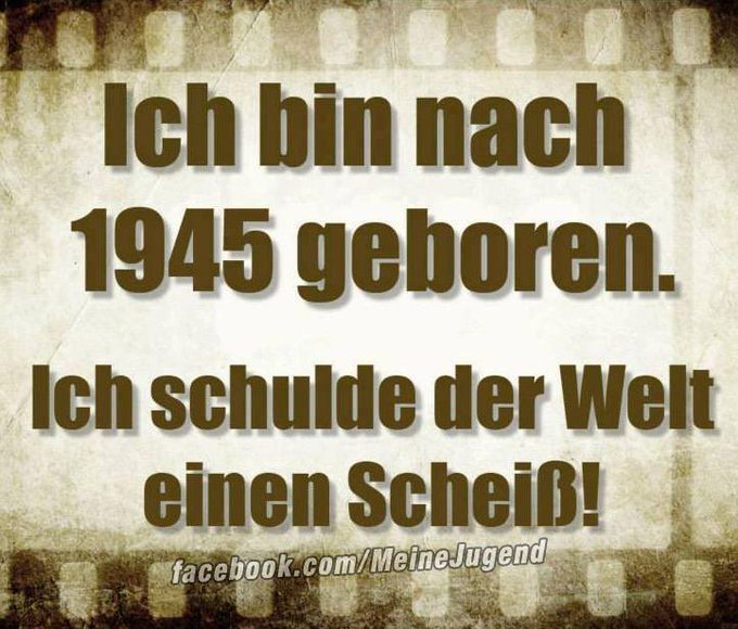 Wann endlich hören diese elenden, verlogenen, unhaltbaren,
absurden &amp; unwissenschaftlichen LÜGEN zur "ewigen"
SCHULD zu Deutschlands Vergangenheit  (mit
Höhen &amp; Tiefen)  auf.  Ein JEDER, der sich
daran beteiligt, ist nur ein  billiger
MITLÄUFER oder HEUCHLER
oder eben LÜGNER !!
