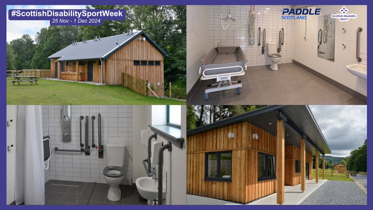 It's #ScottishDisabilitySportWeek &amp; today's theme is #Accessibility!
Paddle Scotland is committed to making paddlesport &amp; the outdoors accessible. Our Grandtully Station Campsite was recently redeveloped to include accessible showers &amp; toilets &amp; even a Changing Places Toilet.