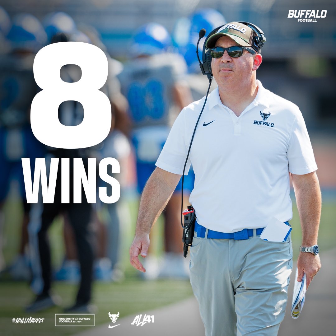 First to win 8 games in his first season in program history.   

#UBhornsUP🤘l #BullMarket📈