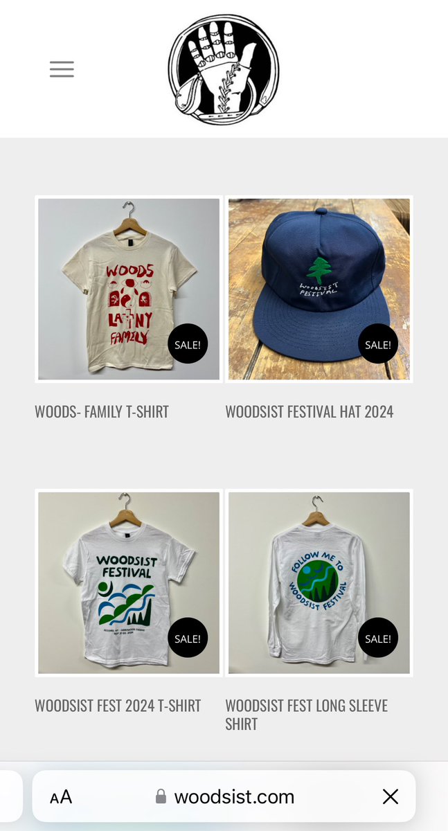 Hope everyone had a happy Thanksgiving. Black Friday merch sale up at woodsist.com