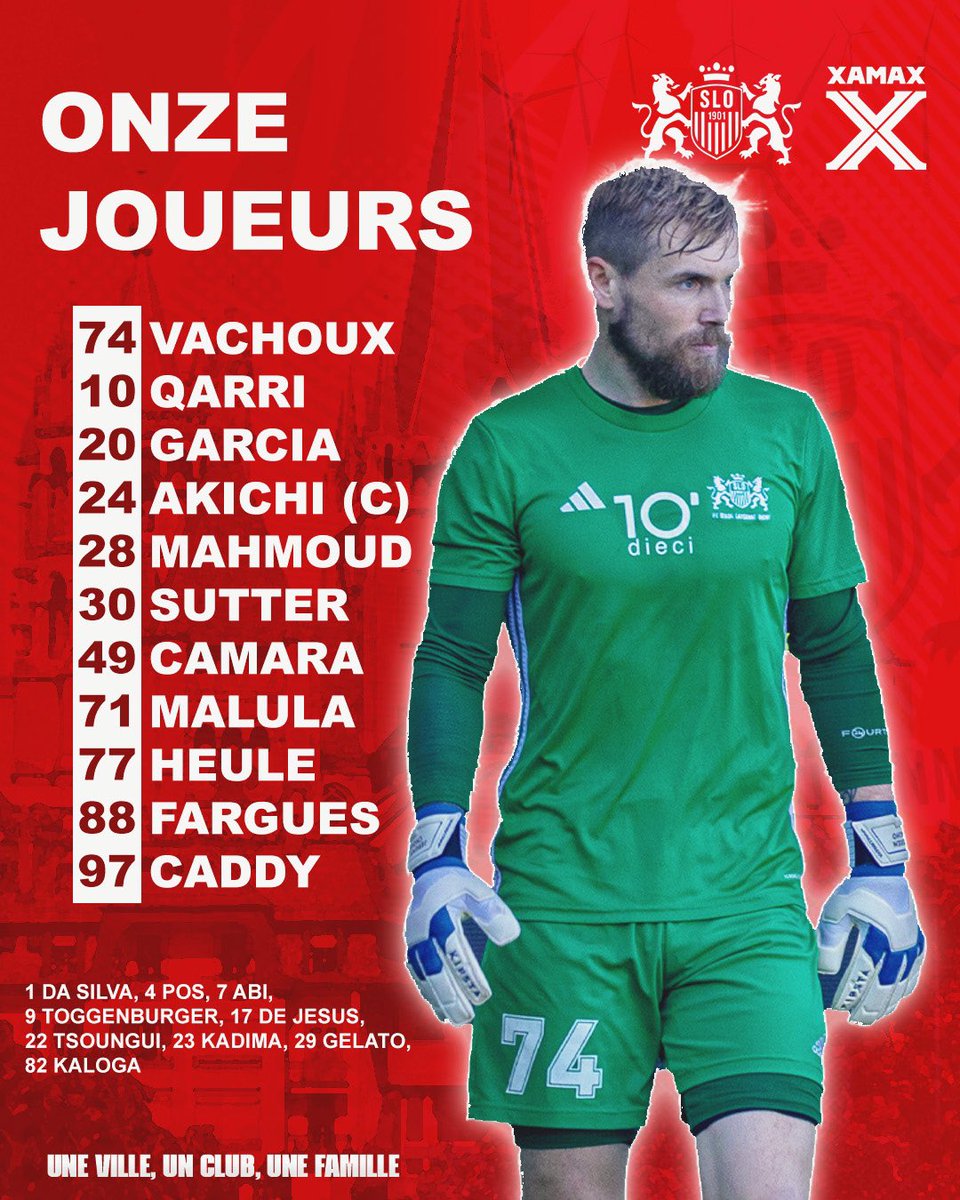 FC_SLO's tweet photo. ๐๐ฒ 1๏ธโฃ1๏ธโฃ
Voici les onze ๐๐ถ๐ผ๐ป๐ qui vont dรฉbuter cette rencontre face ร @XamaxFCS
ALLEZ STADE ! ๐ฃ๏ธ๐ดโช๏ธ
#AllezSLO ๐ฆ #Stadiste #SLOXAM https://t.co/5jbKC2z7ei