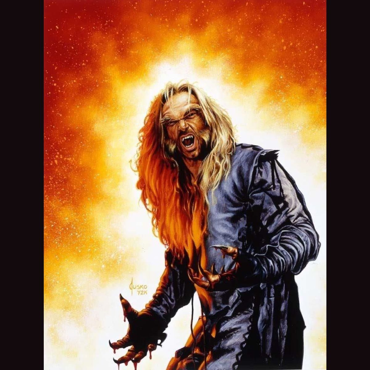 TYLER_MANE's tweet image. This classic Wizard cover artwork by @juskoart is pure fire 🔥 Joe offered me the chance to buy this original piece many years ago when I wasn't in a position to do so. I hope whoever snapped it up loves it as much as I would have! I'd love to know whose wall this ended up on.