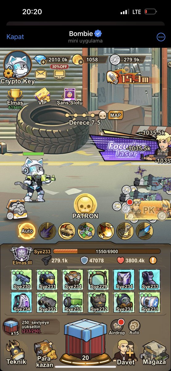 Catizen airdropundan güzel kazanmıştım, şu anda Catizen Game Center’daki $Bombie airdropuna yoğunlaştım. Yüksek kazanç potansiyeli görüyorum, oyun gerçekten sarıyor günlük 5-10 dakikanızı ayırarak güzel bir kazanç elde edebilirsiniz 👇

t.me/catizenbot/bom…