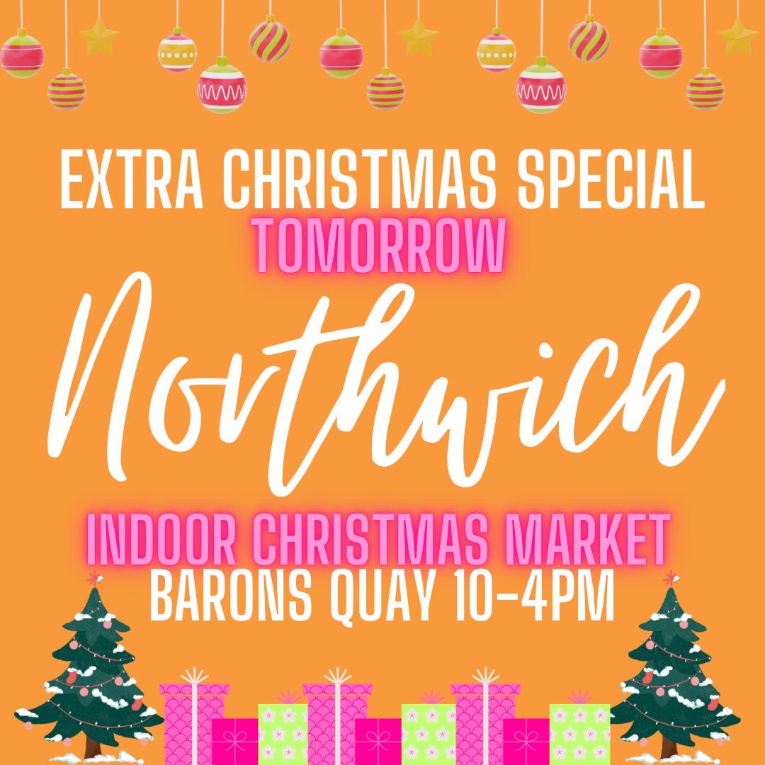 The Market Co (@_themarketco) on Twitter photo TOMORROW it's the EXTRA FESTIVE #northwich #Christmas #ArtisanMarket INDOORS in <a href="/barons_quay/">Barons Quay</a> next to <a href="/riverisland/">River Island</a>
Brimming with festive delights...
SEE YOU THERE 🎄🎅🤩🎁
📍@baronsquay #northwichtown ⏰10-4pm TOMORROW it's the EXTRA FESTIVE #northwich #Christmas #ArtisanMarket INDOORS in <a href="/barons_quay/">Barons Quay</a> next to <a href="/riverisland/">River Island</a>
Brimming with festive delights...
SEE YOU THERE 🎄🎅🤩🎁
📍@baronsquay #northwichtown ⏰10-4pm