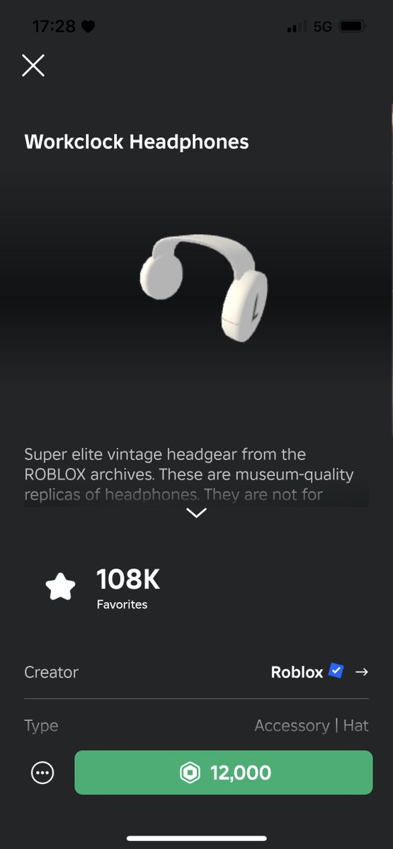 RBX_Conclusus's tweet image. This is a joke.. right? 💀

#ROBLOX #robloxblackfriday #workclockheadphones