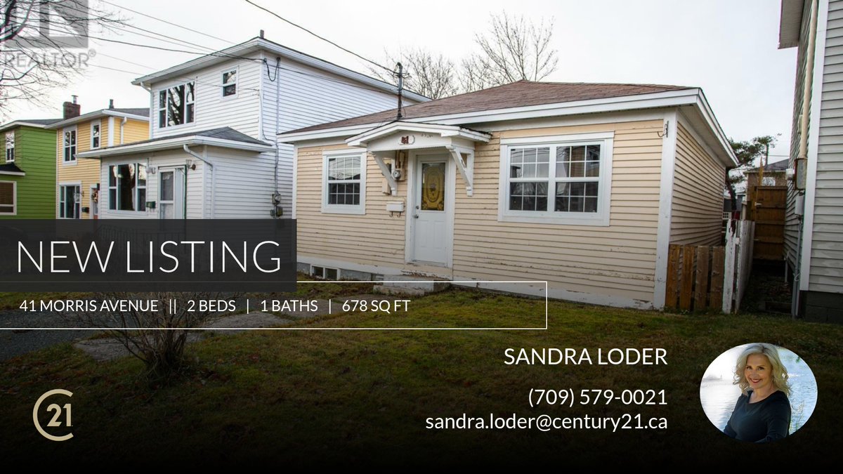 SandraLoder's tweet image. 📍 New Listing 📍 Take a look at this fantastic new property that just hit the market located at 41 Morris Avenue in St. John's. Reach out here or at (709) 579-0021 for more information!

Listed by Krista Trask

Sandra Loder | REAL... c21.ca/mls/1279935