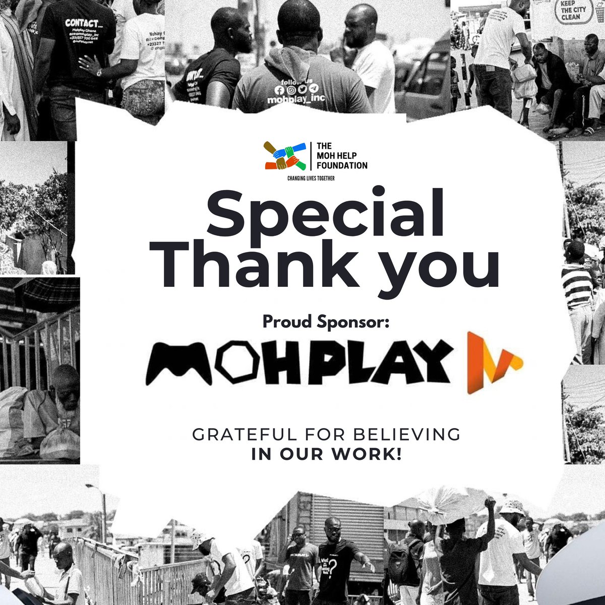 moh_helpF's tweet photo. Thank you @mohplay_inc_ for supporting our charity donation… #MohHelpFoundation #MohHelpKorleBu.. Our Mother Company 👏🏾👏🏾👏🏾 https://t.co/pFyvHVMaJI