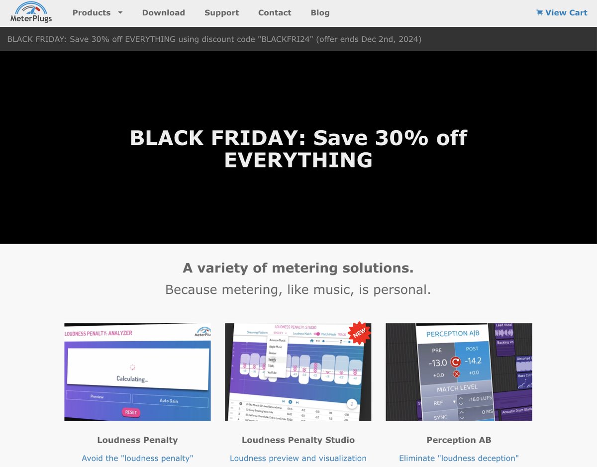 BLACK FRIDAY ALERT 🔥: Save 30% off all our plugins / products for a limited time. Sale ends Monday. meterplugs.com