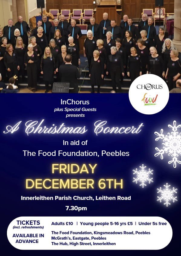 🎄🎄One week to go! 🎄🎄
Tickets available from various outlets(see below) #peebles #innerleithen #Christmas #choir #Christmassongs <a href="/peeblesnews/">Peeblesshire News</a> <a href="/InnerOpera/">Innerleithen Opera</a> <a href="/GHRBordersNews/">Greatest Hits Radio - Borders News</a>