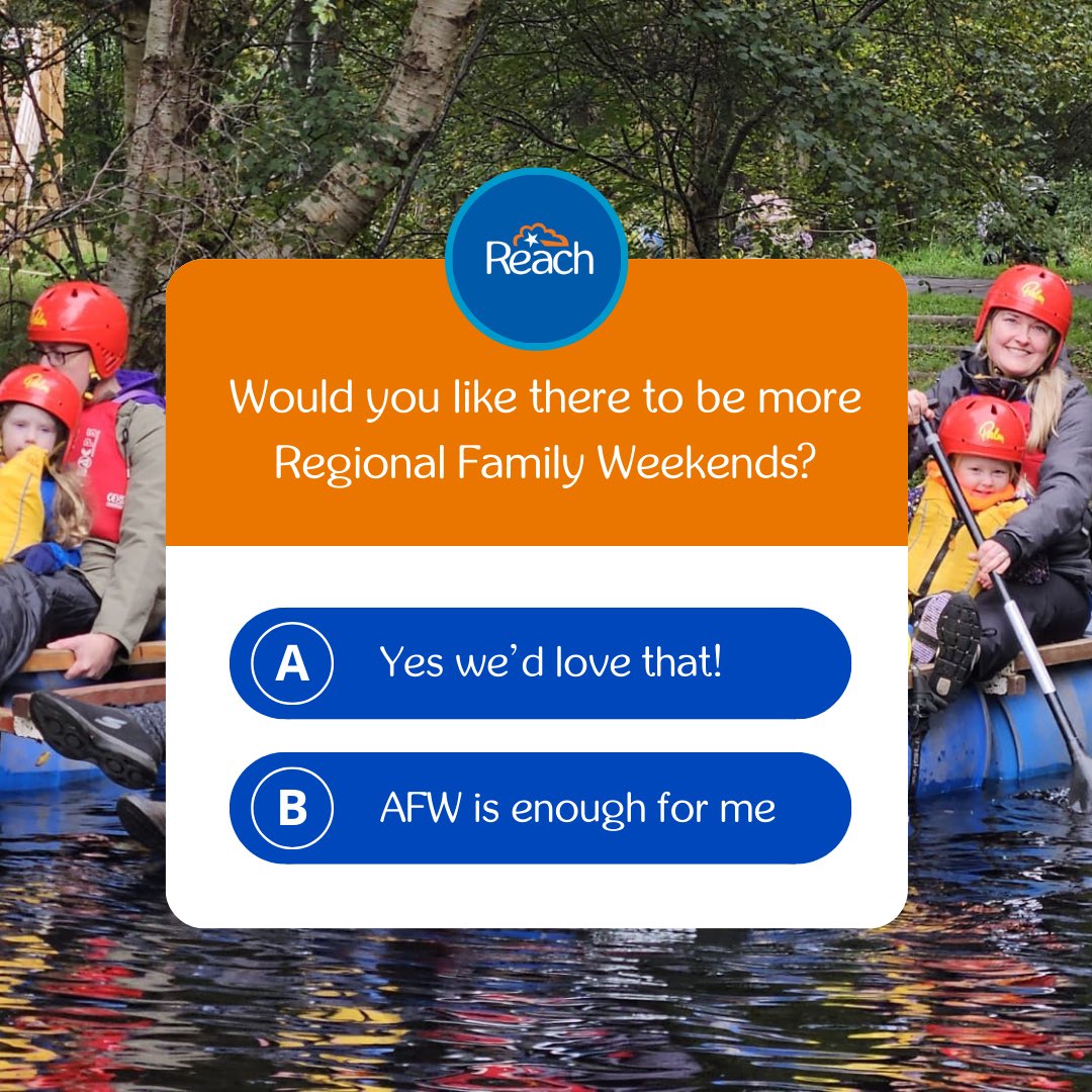 ReachCharity's tweet photo. REGIONAL FAMILY WEEKENDS: BUILDING CONNECTIONS, ONE REGION AT A TIME 💙🧡

We understand that not everyone has the opportunity to attend our Annual Family Weekend (AFW), and our goal is to support as many Reach families as possible. https://t.co/wh01tmfKet