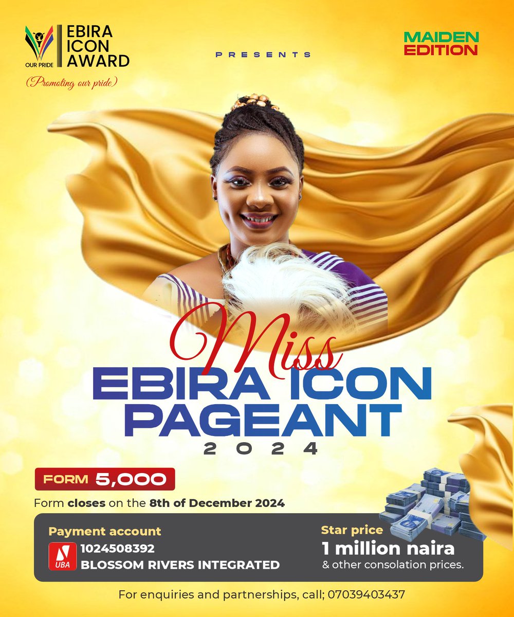 EbiraIconInit's tweet photo. Have you registered yet.
The form is available until the 8th of December. 
Come and be a part of legacy making. 

Call 09130222830 for enquiries

#ebiraiconaward24
#ebiraiconinitiative https://t.co/Ib2LbEriJ6