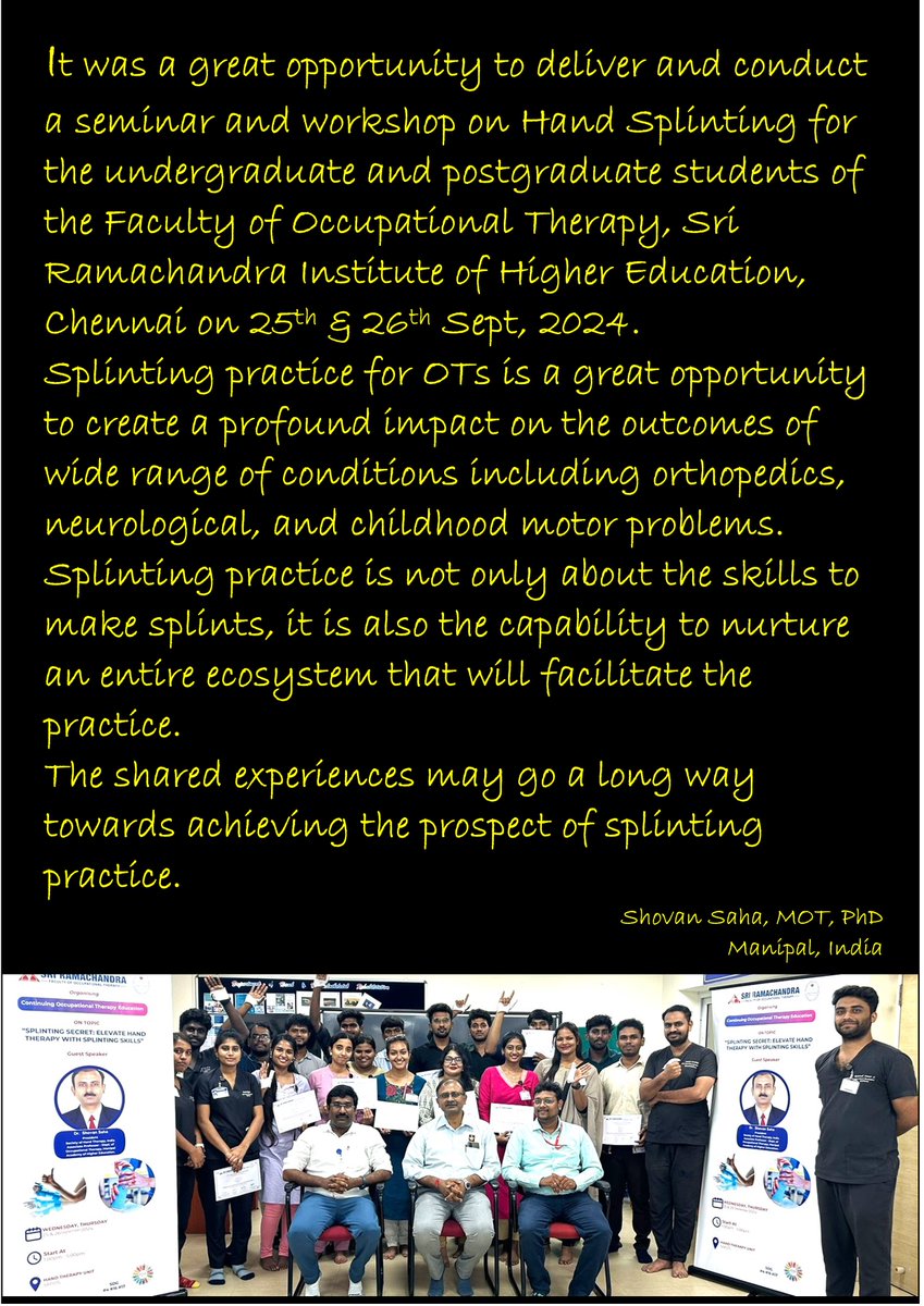 Attempt to make splinting practice and preaching a relentless process....