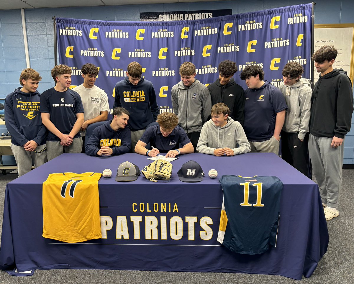 Cory Pascarella (@corypascarella) on Twitter photo Signed 🖊️
Thank you to everyone who helped make this possible. Thank you to all my family, coaches, teammates, and friends who supported me on this journey. Thank you to <a href="/MUHawksBaseball/">Monmouth Baseball</a> staff for the amazing opportunity.
<a href="/ColoniaBaseball/">Colonia HS Baseball</a> | <a href="/Warehouse_Ball/">Baseball Warehouse</a>
<a href="/CTown_NJsports/">Colonia Patriots Athletics</a> Signed 🖊️
Thank you to everyone who helped make this possible. Thank you to all my family, coaches, teammates, and friends who supported me on this journey. Thank you to <a href="/MUHawksBaseball/">Monmouth Baseball</a> staff for the amazing opportunity.
<a href="/ColoniaBaseball/">Colonia HS Baseball</a> | <a href="/Warehouse_Ball/">Baseball Warehouse</a>
<a href="/CTown_NJsports/">Colonia Patriots Athletics</a>