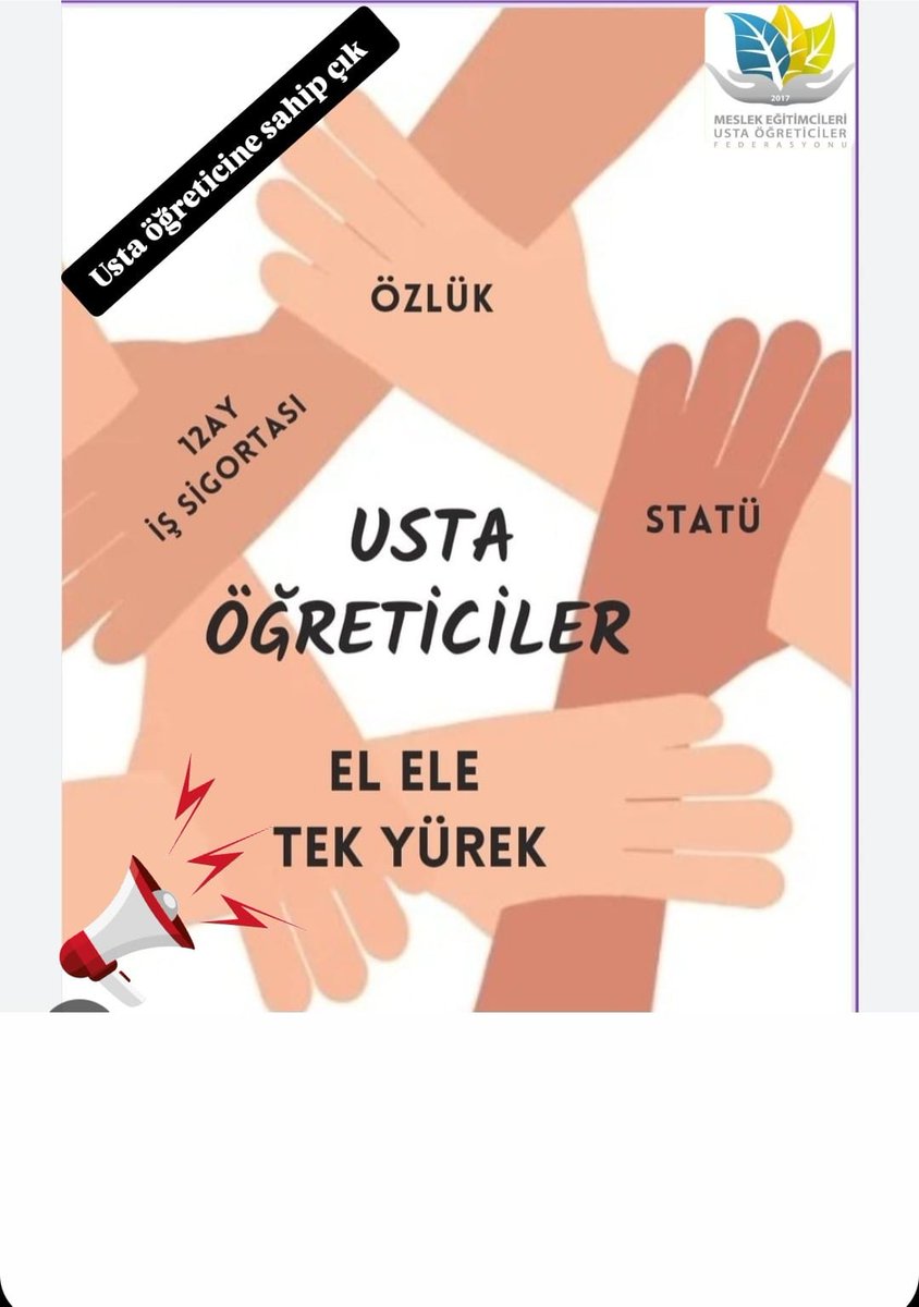 #YeterArtık
USTAÖĞRETİCİ
<a href="/RTErdogan/">Recep Tayyip Erdoğan</a>
<a href="/dbdevletbahceli/">Devlet Bahçeli</a>
<a href="/MHP_Bilgi/">MHP</a>
<a href="/Akparti/">AK Parti</a>
<a href="/csgbakanligi/">T.C. Çalışma ve Sosyal Güvenlik Bakanlığı</a>
<a href="/HMBakanligi/">T.C. Hazine ve Maliye Bakanlığı</a>
<a href="/Yusuf__Tekin/">Yusuf Tekin</a> 
<a href="/tcmeb/">Millî Eğitim Bakanlığı</a> 
<a href="/TBMMresmi/">TBMM</a> 
<a href="/CelileErenOKTEN/">Celile Eren ÖKTEN</a> 
<a href="/cengizmete/">Cengiz Mete</a>