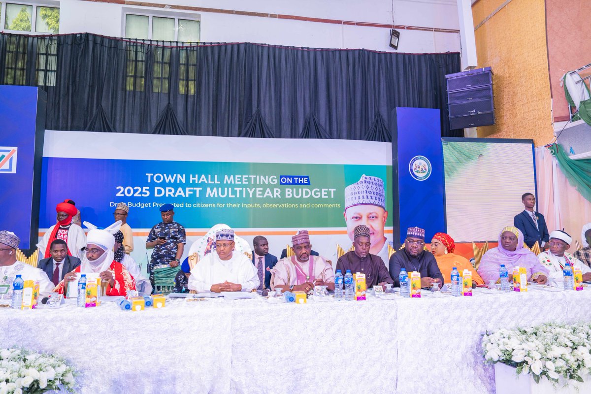 ubasanius's tweet photo. In line with our commitment to deepening citizens participation in governance, we held a Townhall Meeting on the 2025 Multi-Year Budget Draft tagged “Sustaining Rural Transformation and Inclusive Development” at Hotel Seventeen, Kaduna today.

Discussions at the Town Hall Meeting were open, robust and incisive. Stakeholders made suggestions and inputs into the proposed 2025 Budget. They also commended our administration for the implementation and high performance of the 2024 Budget which has impacted on the lives of the citizens of Kaduna State. We shall distil the collated suggestions, consider and incorporate them into the 2025 Multi-Year Budget.
