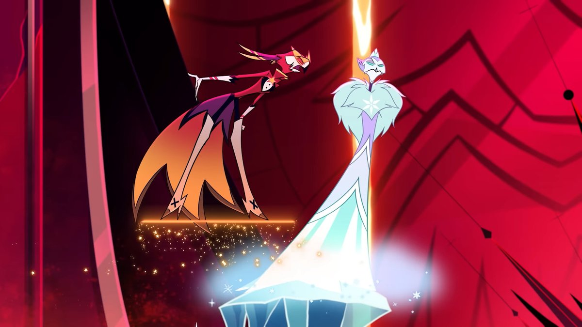SatorRotas's tweet photo. Can we also talk about the height difference??

#HelluvaBoss #icyago https://t.co/dh376CHAty