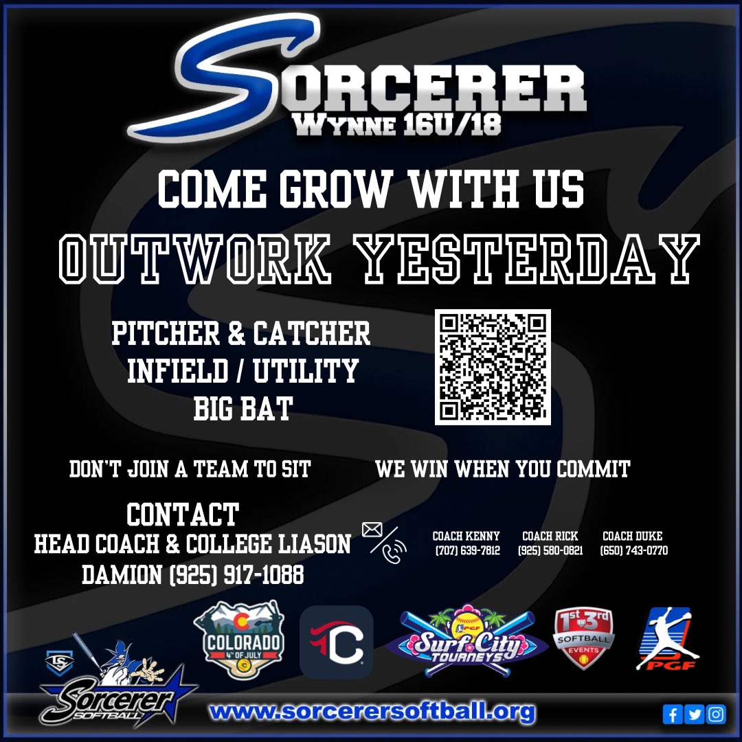 Looking for a team focused on getting girls into college? 🥎 At 16U, it’s about getting noticed. By 18U, it’s about being ready for the next level. Don’t get distracted by the noise—focus on what your bat and glove can do for colleges. 💪 #CollegeSoftballDreams #WynneRecruitment
