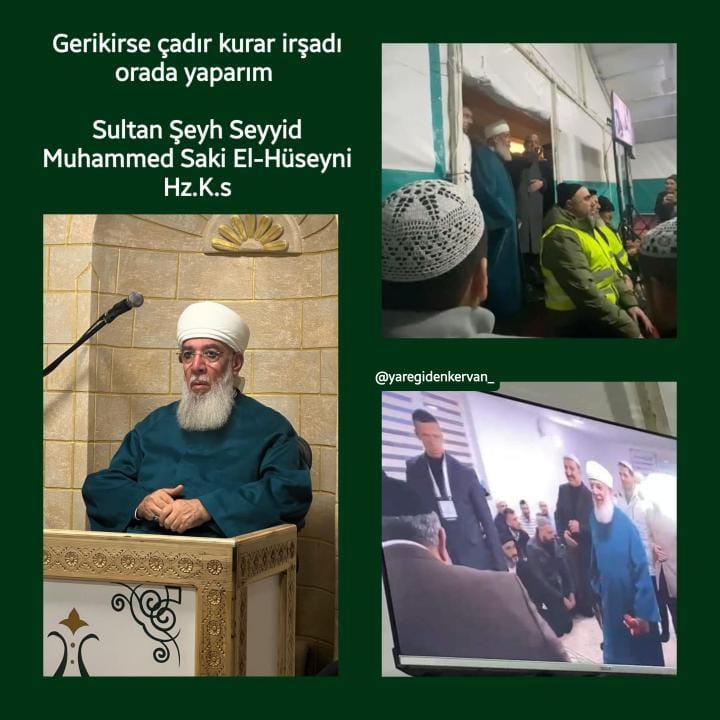 Çadırlar, er meydanların da fetihler için kurulur..